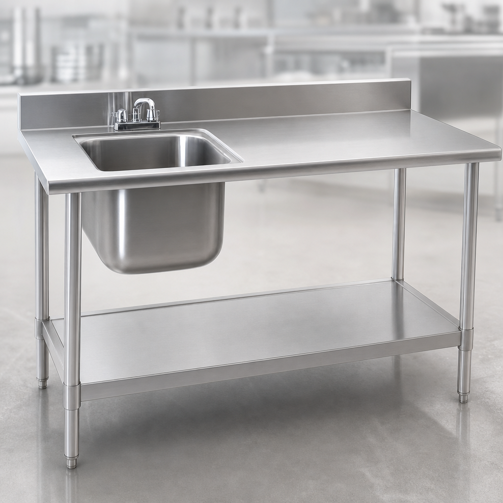 16-Gauge 304 Stainless Steel Top