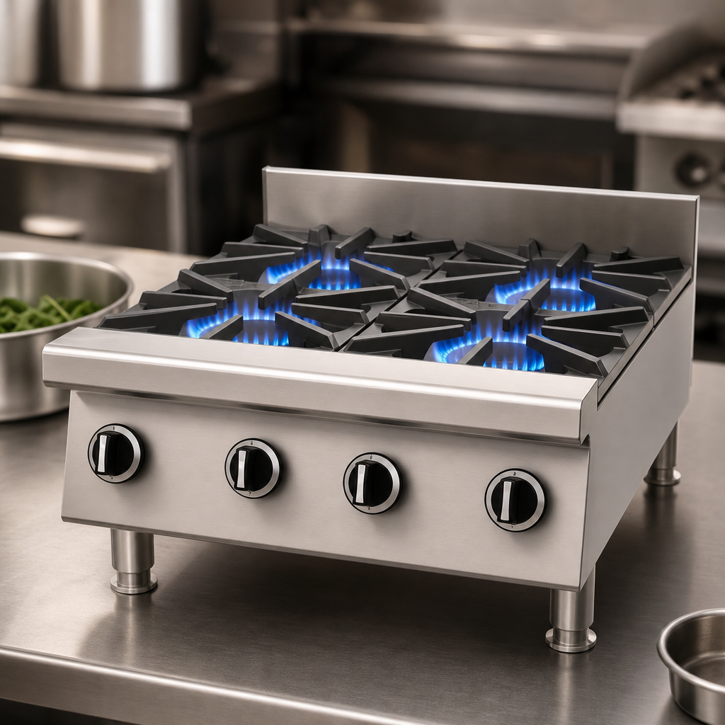 Four Open Burners