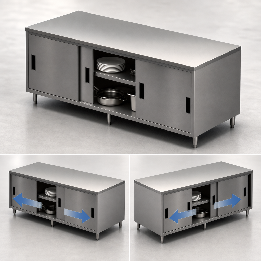 Dual-Sided Sliding Door Access