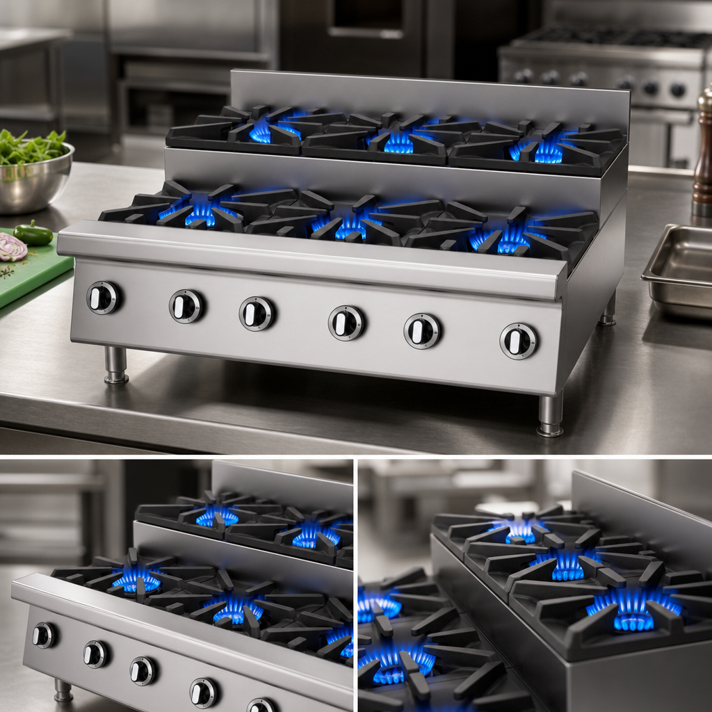 Six-Burner Step-Up Layout