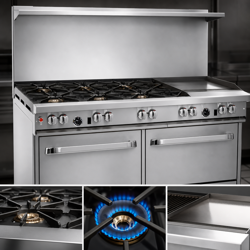 Six Open Burners