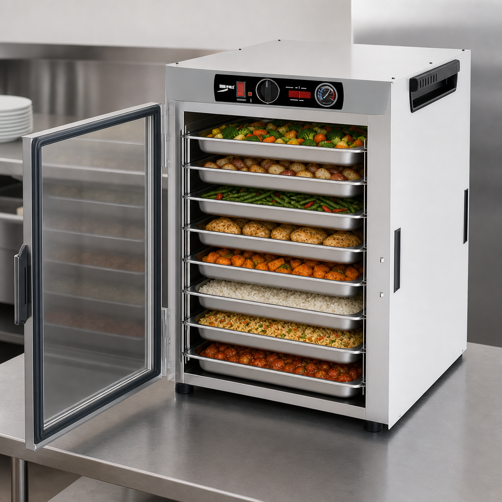 Wide 8-Pan Capacity
