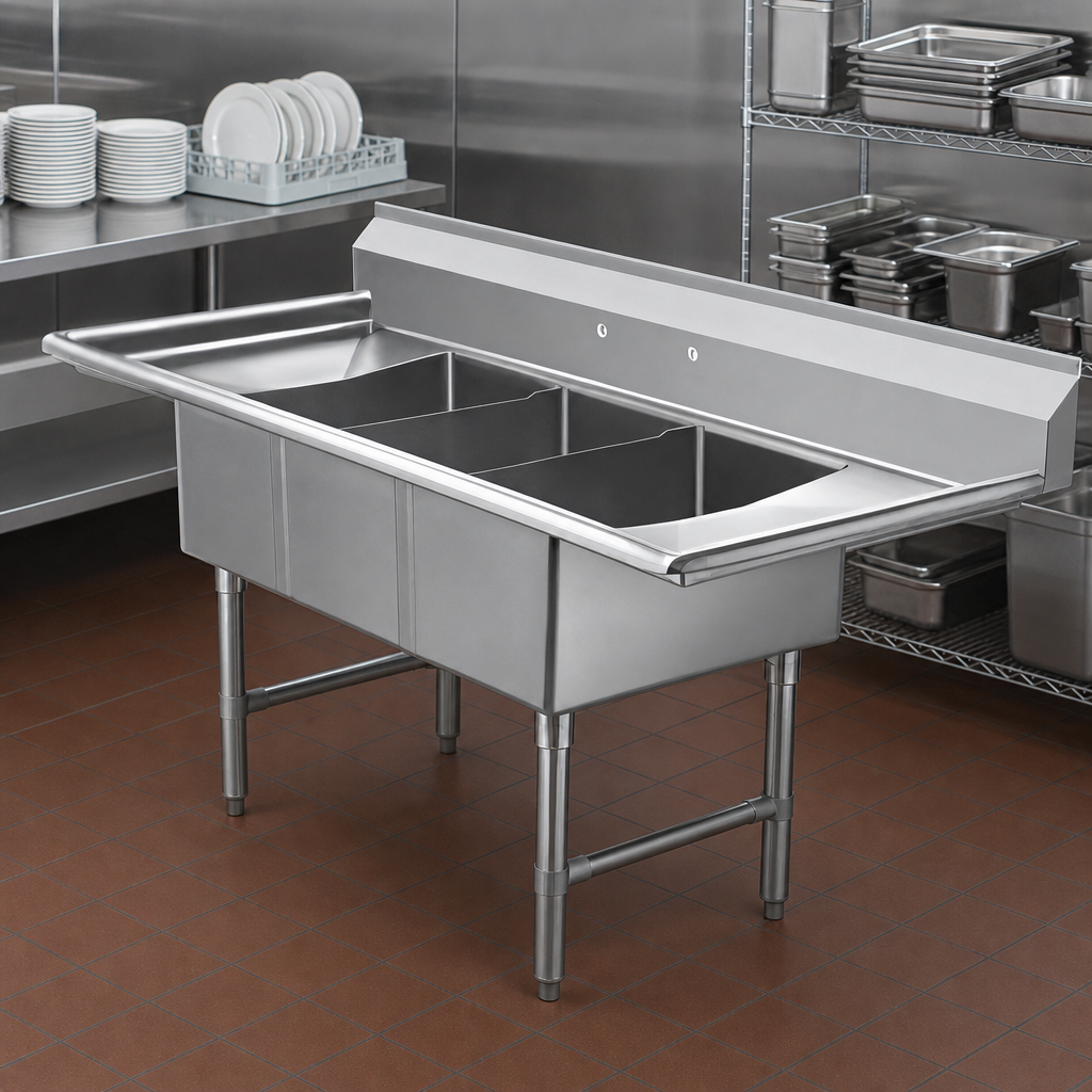 Three Compartment Sink
