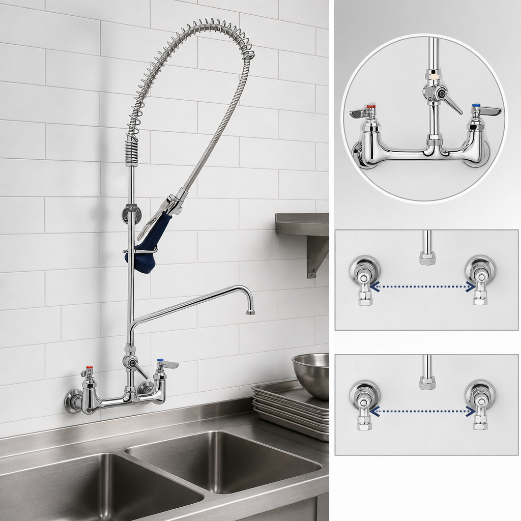 8-Inch Wall Mount with Adjustable Centers