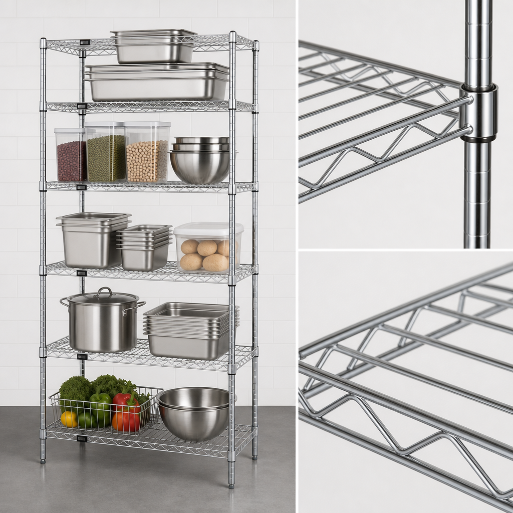 Five Wire Shelves