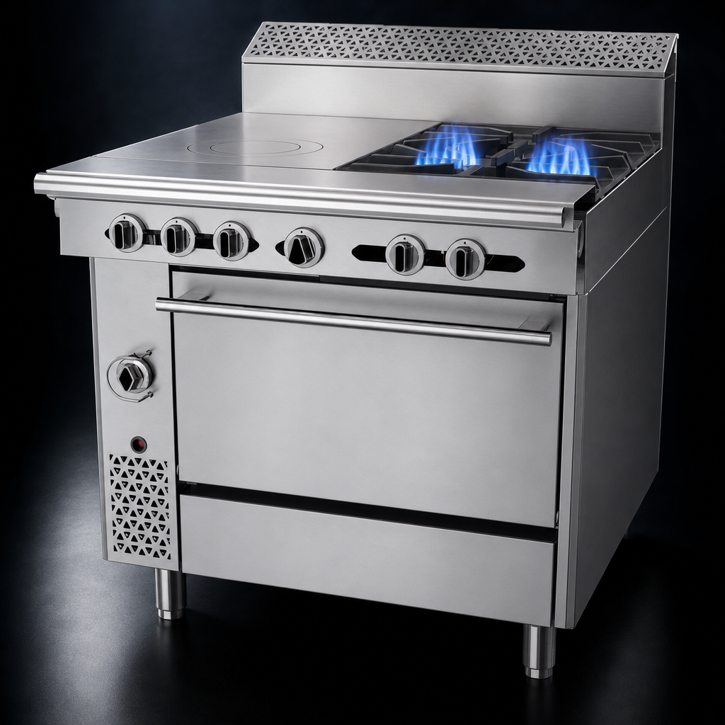 Dual 40,000 BTU Open Burners
