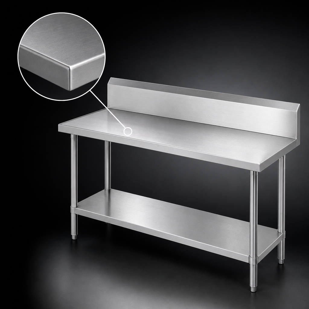 14-Gauge 304 Stainless Steel Top
