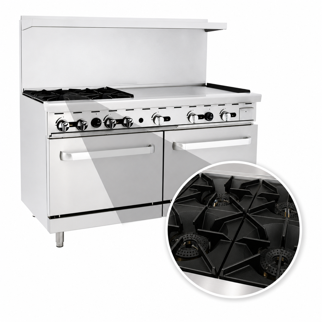 Four Open Burners