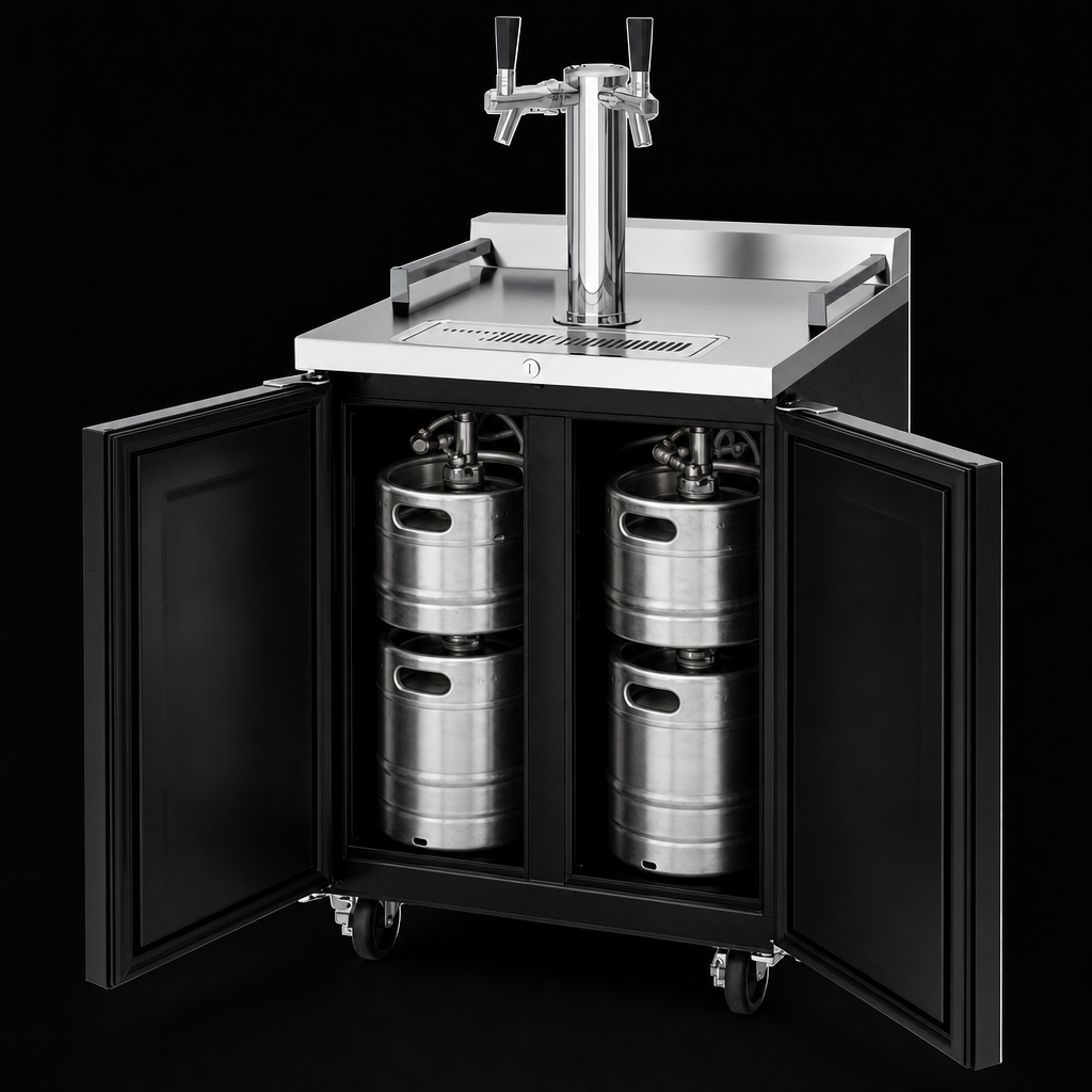 Four-Keg Capacity