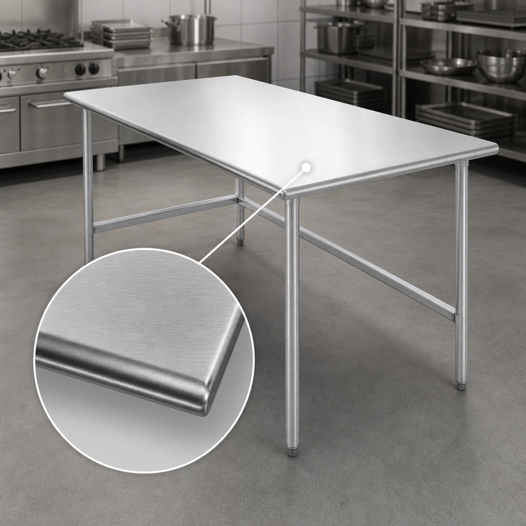 14 Gauge 304 Stainless Steel Top