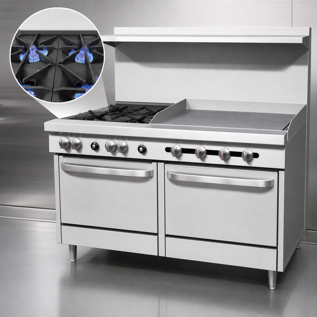 Two High-Output Open Burners