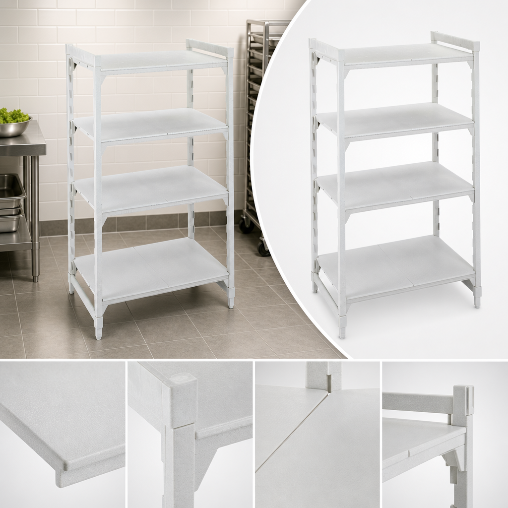 Four Solid Shelf Plates