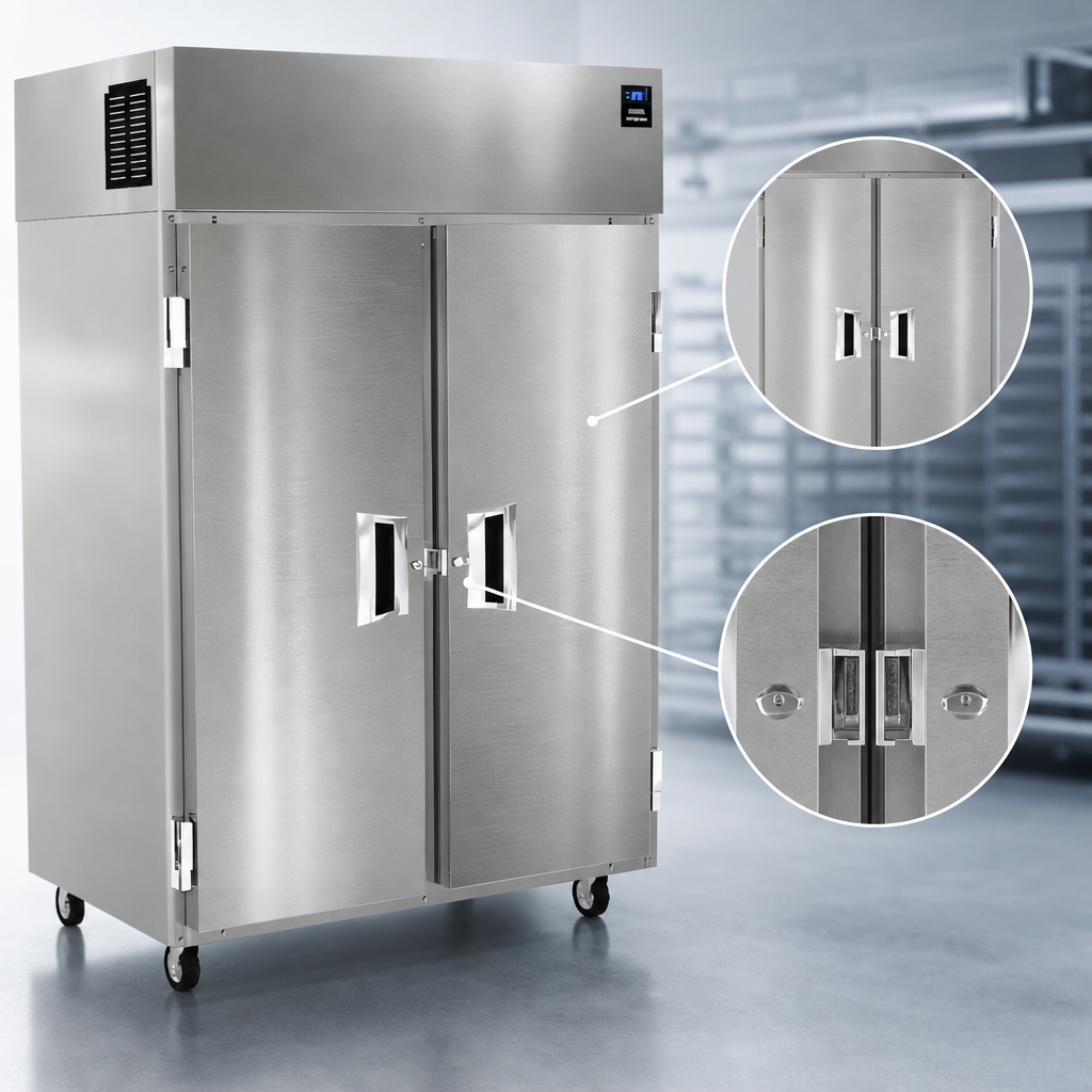 Two Full-Height Locking Solid Doors