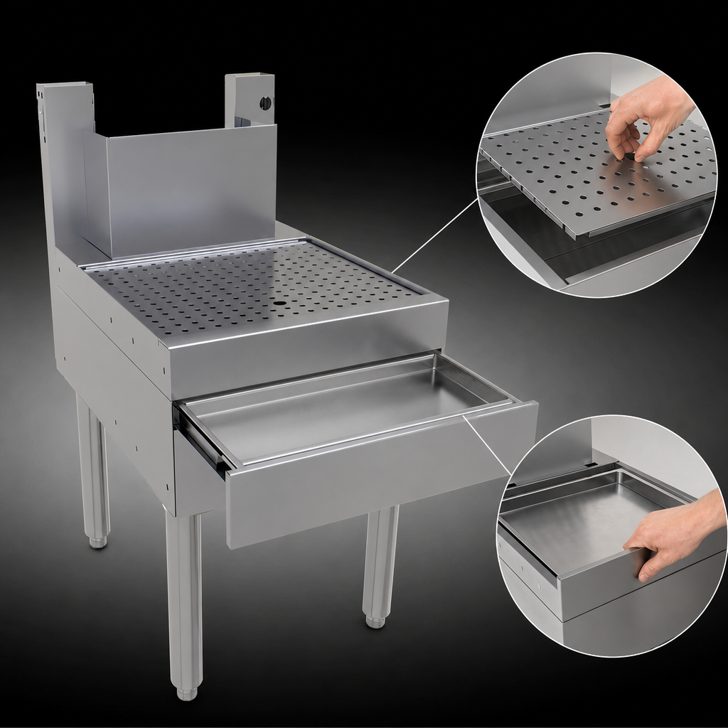 Front Drain Pan With Lift-Out Insert