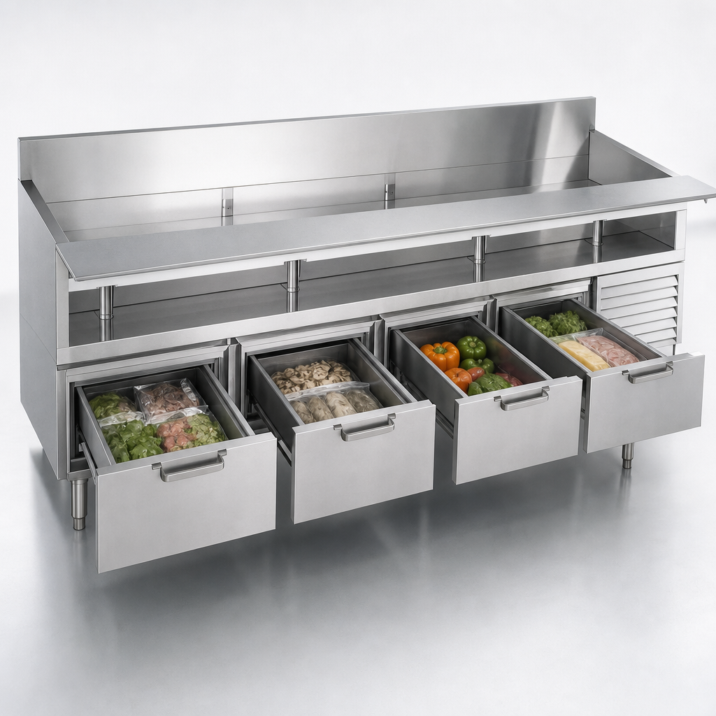 Four-Drawer Refrigerated Base