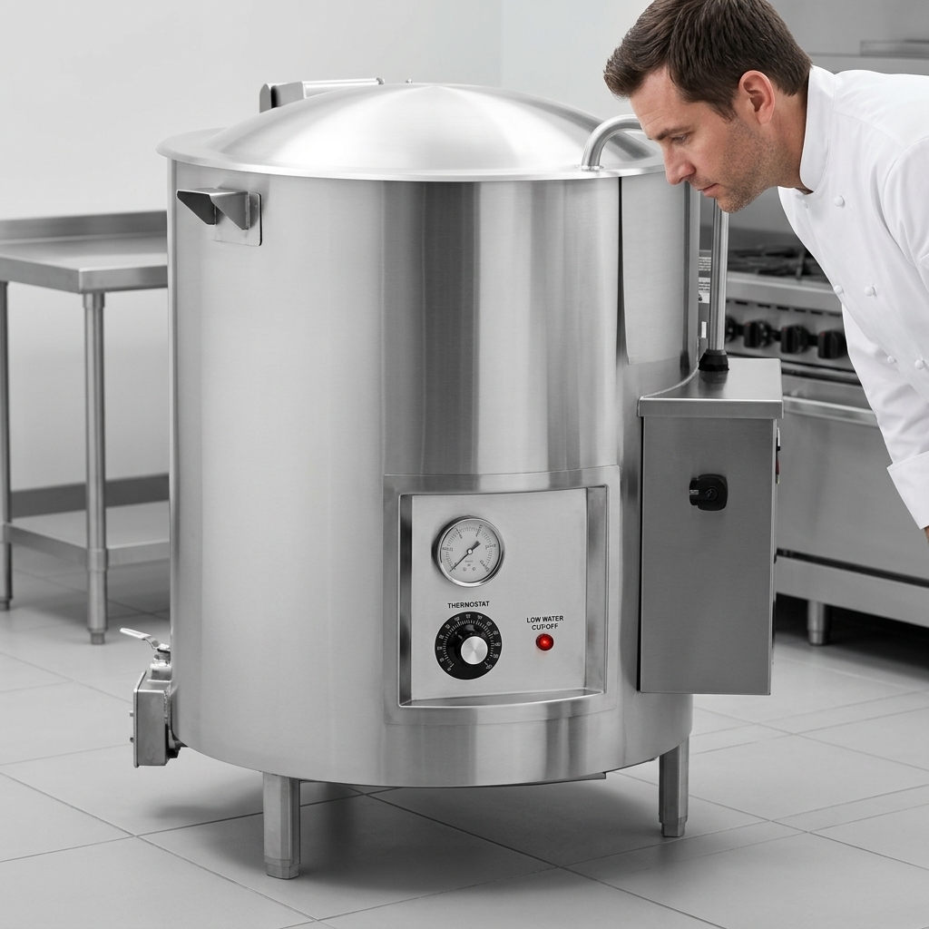 The Legion LEC-60 kettle features an advanced Kettle Protection System, ensuring safe and reliable operation with integrated controls and safety indicators.