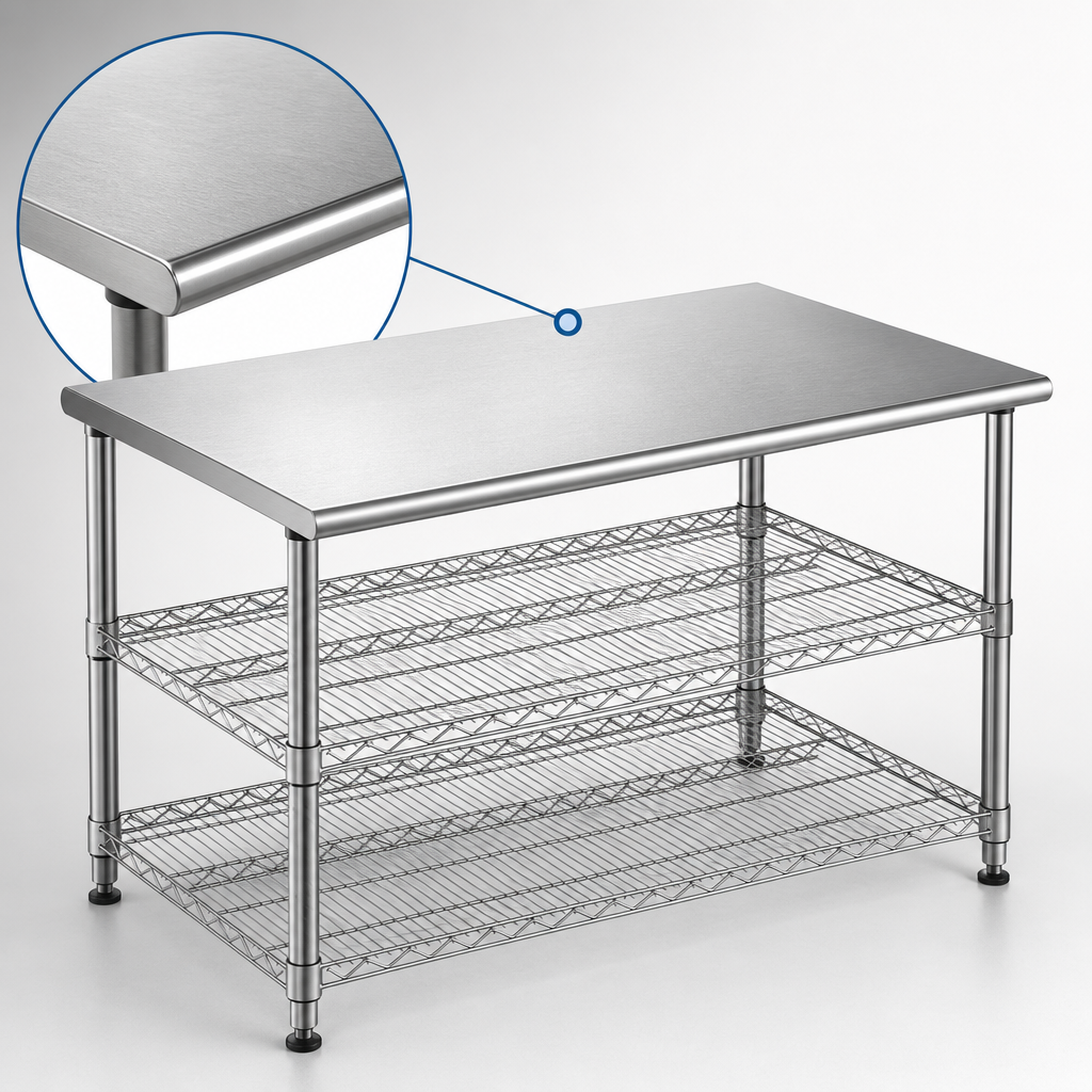 304 Stainless Steel Work Surface