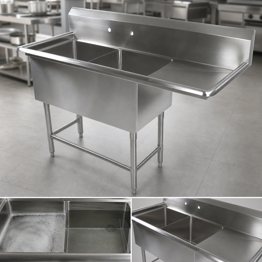 Two-Compartment Sink Layout