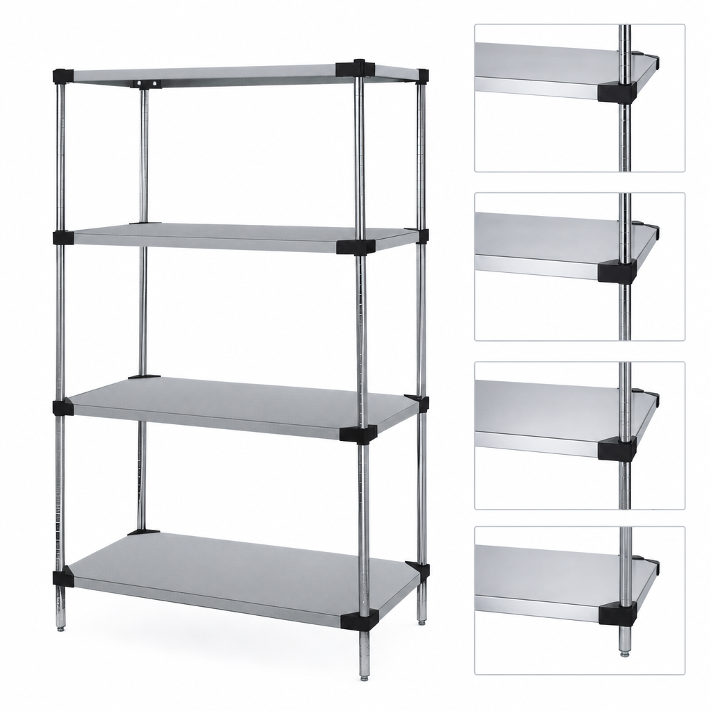 Four Solid Shelves