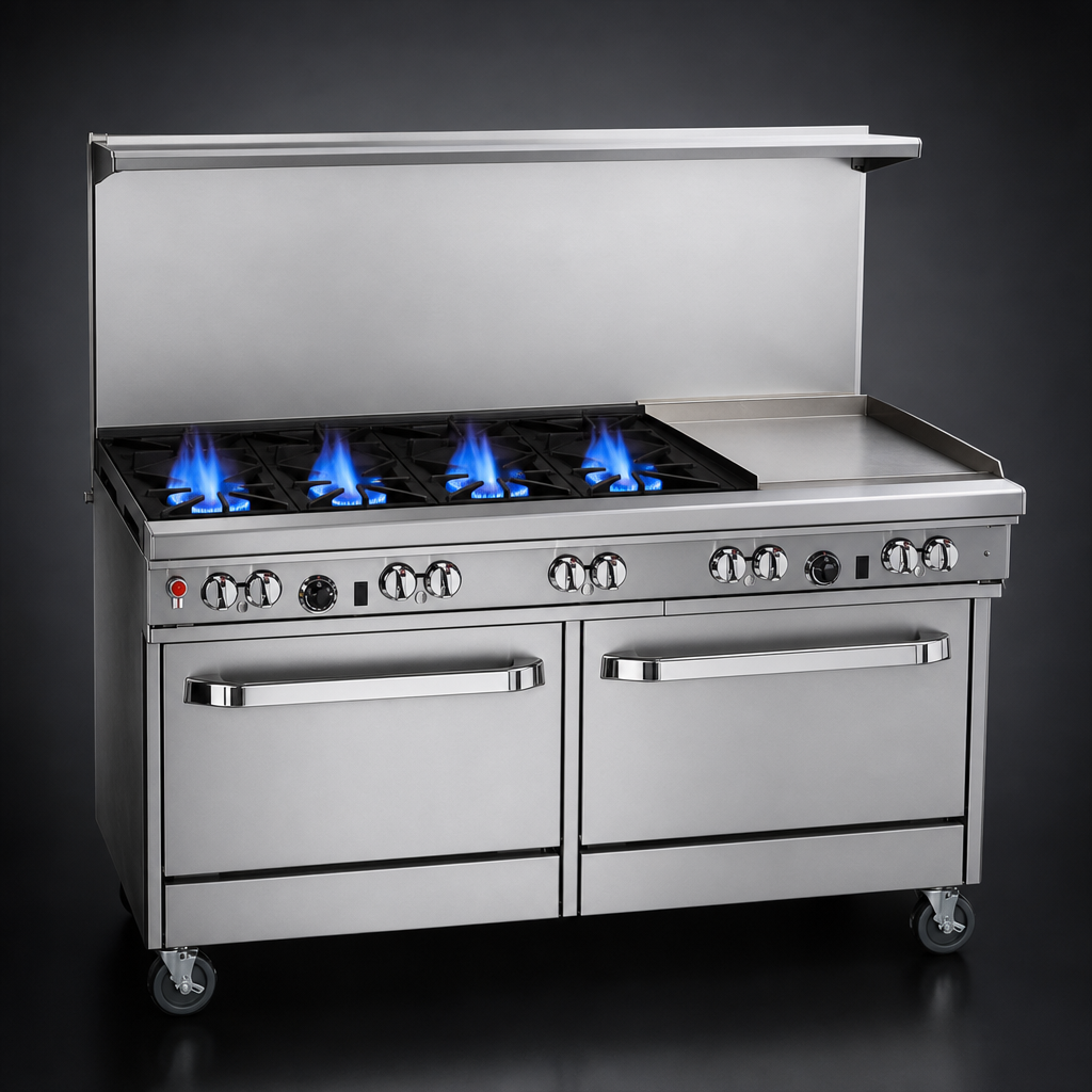 Four Pyromax Open Burners