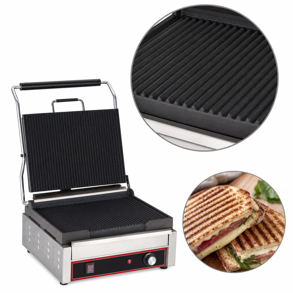 Ribbed Cast Iron Grill Surface