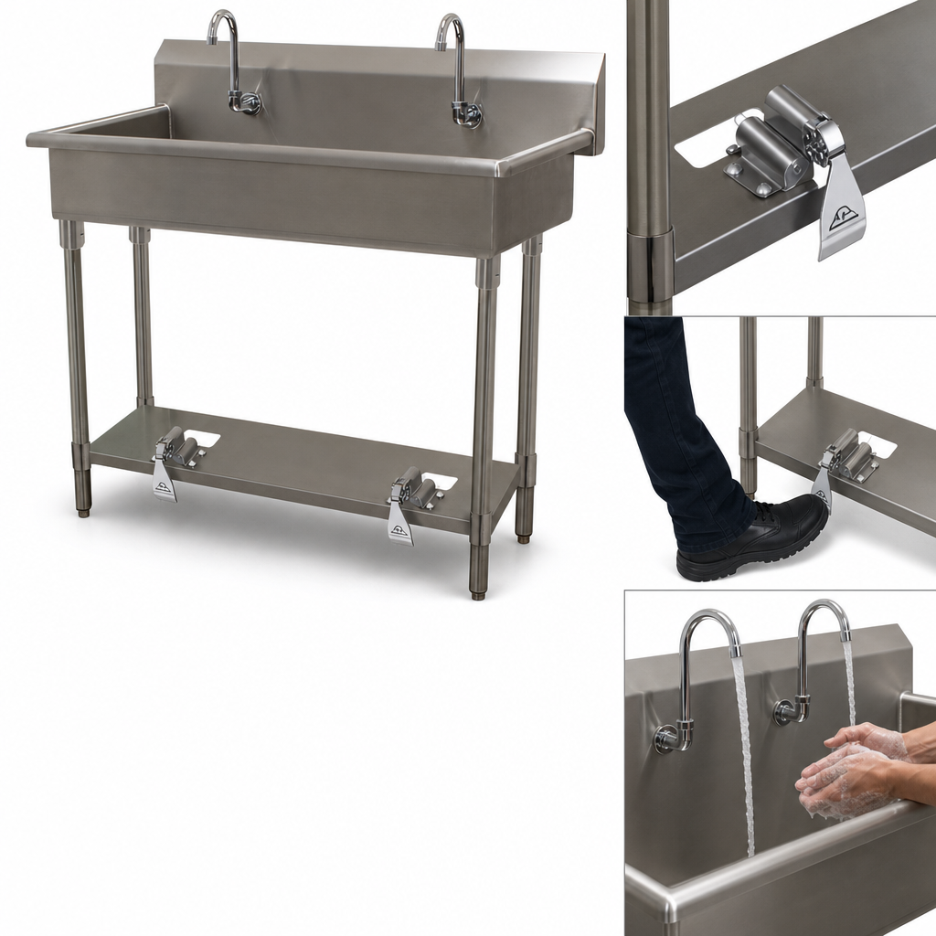 Toe-Push Operated Valves
