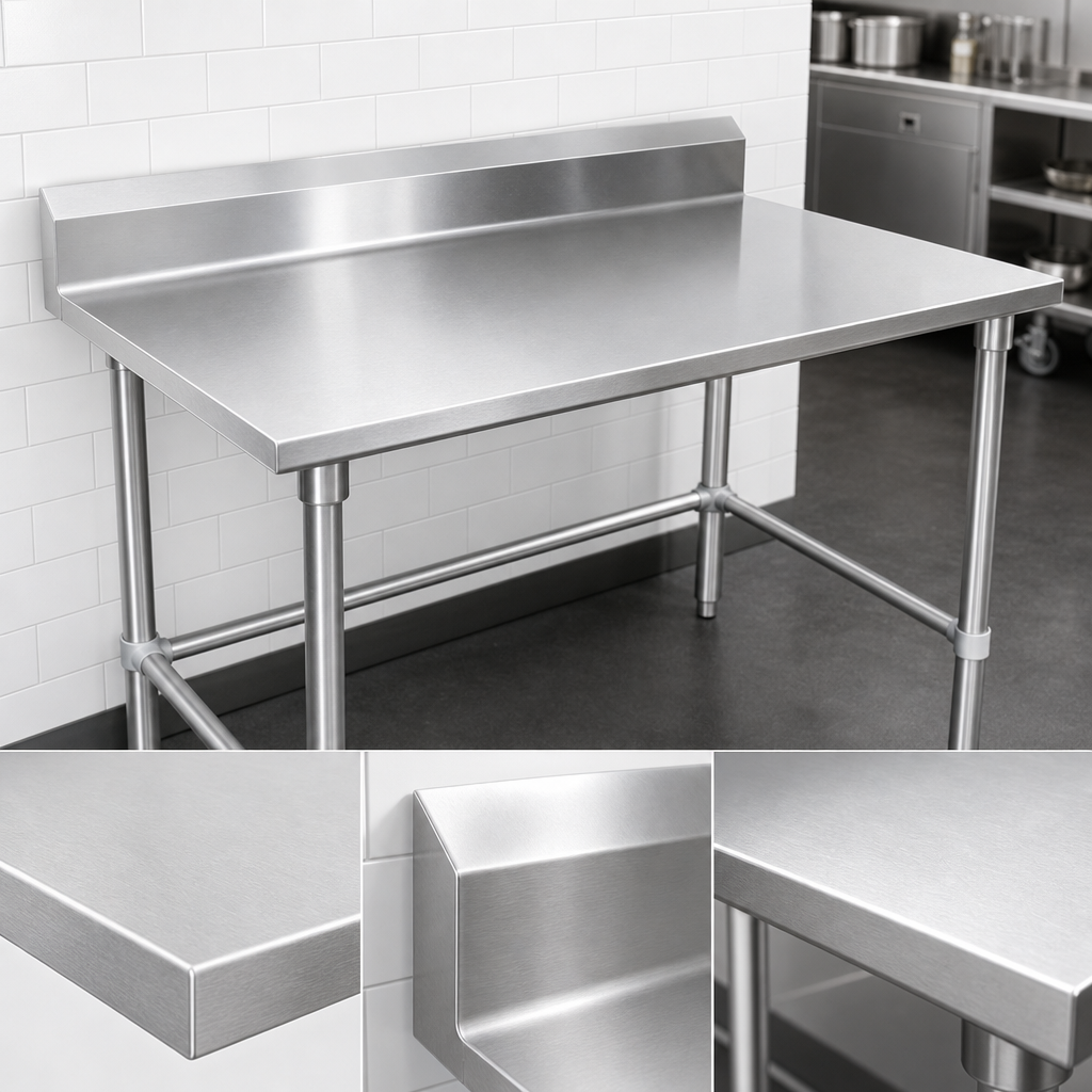 16-Gauge 300-Series Stainless Steel Top