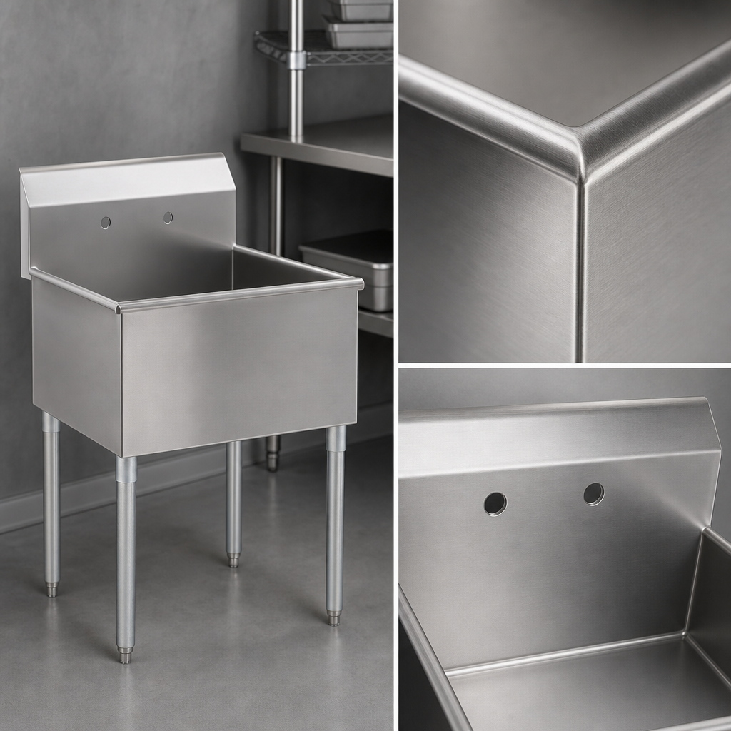 16-Gauge 430 Stainless Steel Construction