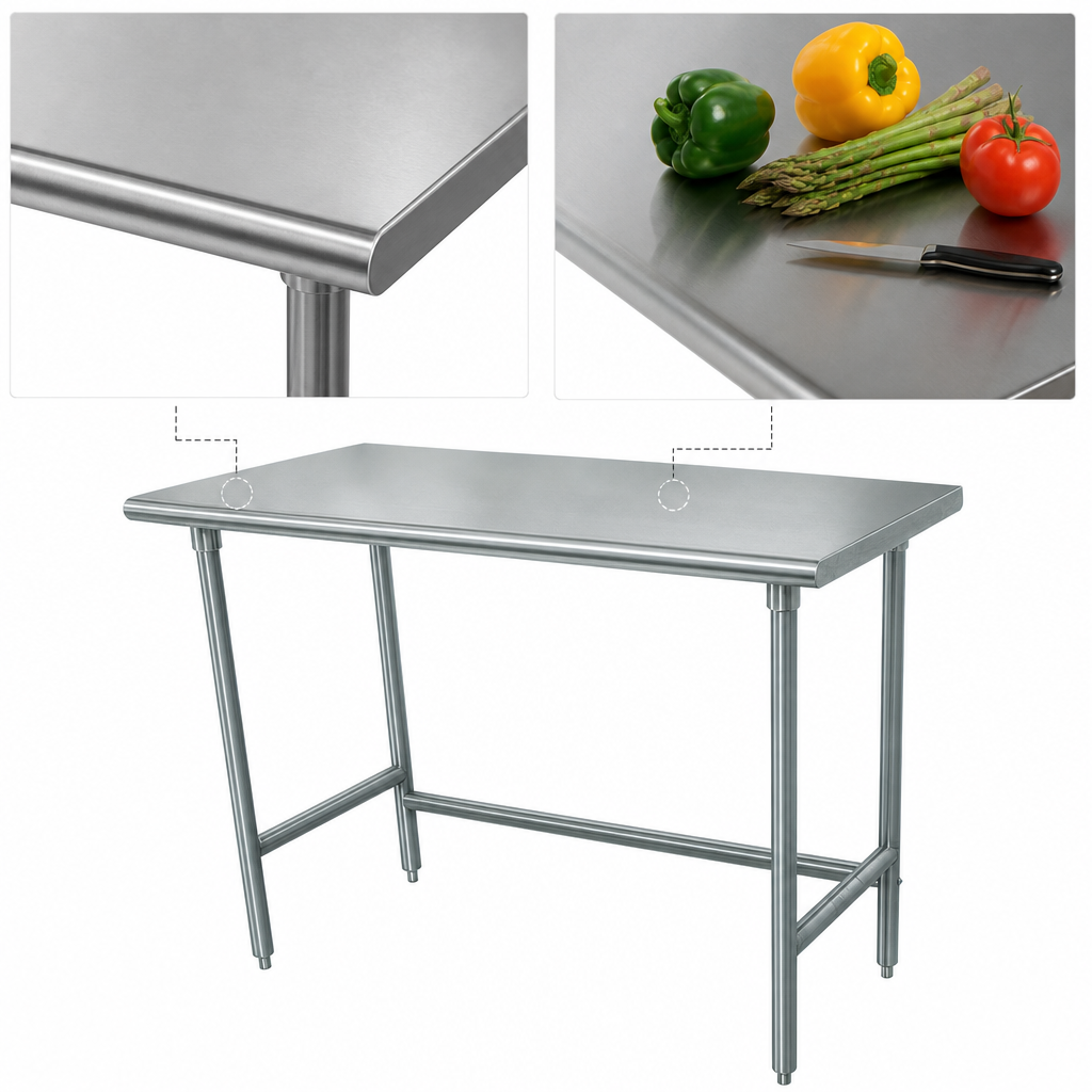 16-Gauge 430 Stainless Steel Top