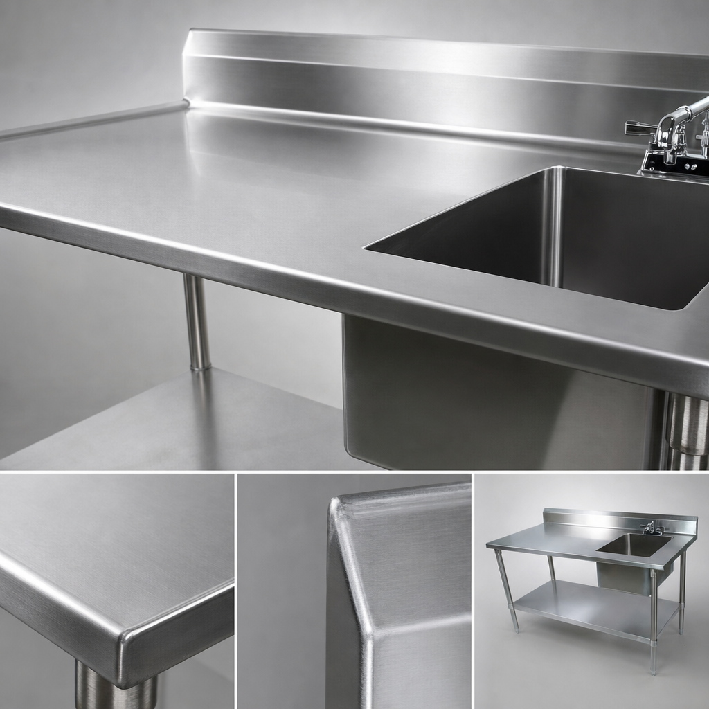 16-Gauge Stainless Steel Top