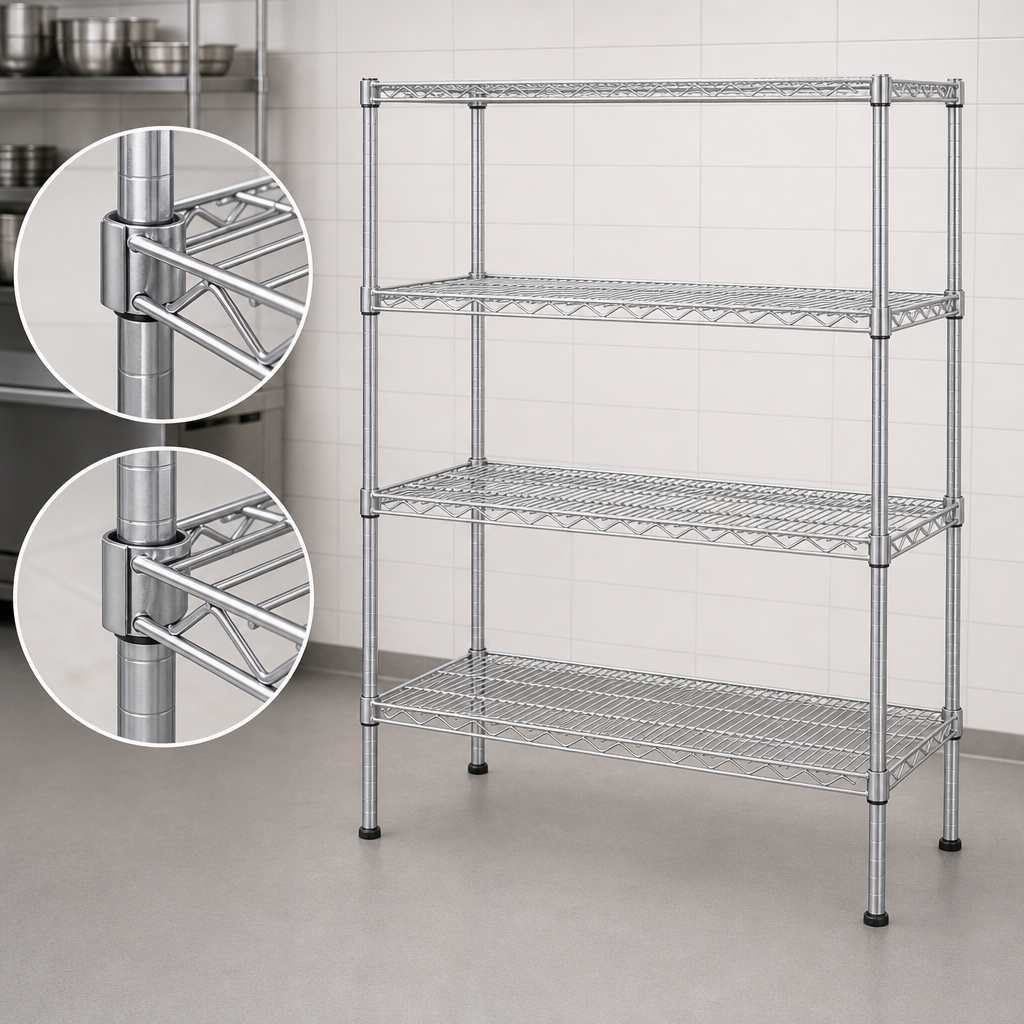 4 Wire Shelves with Clips
