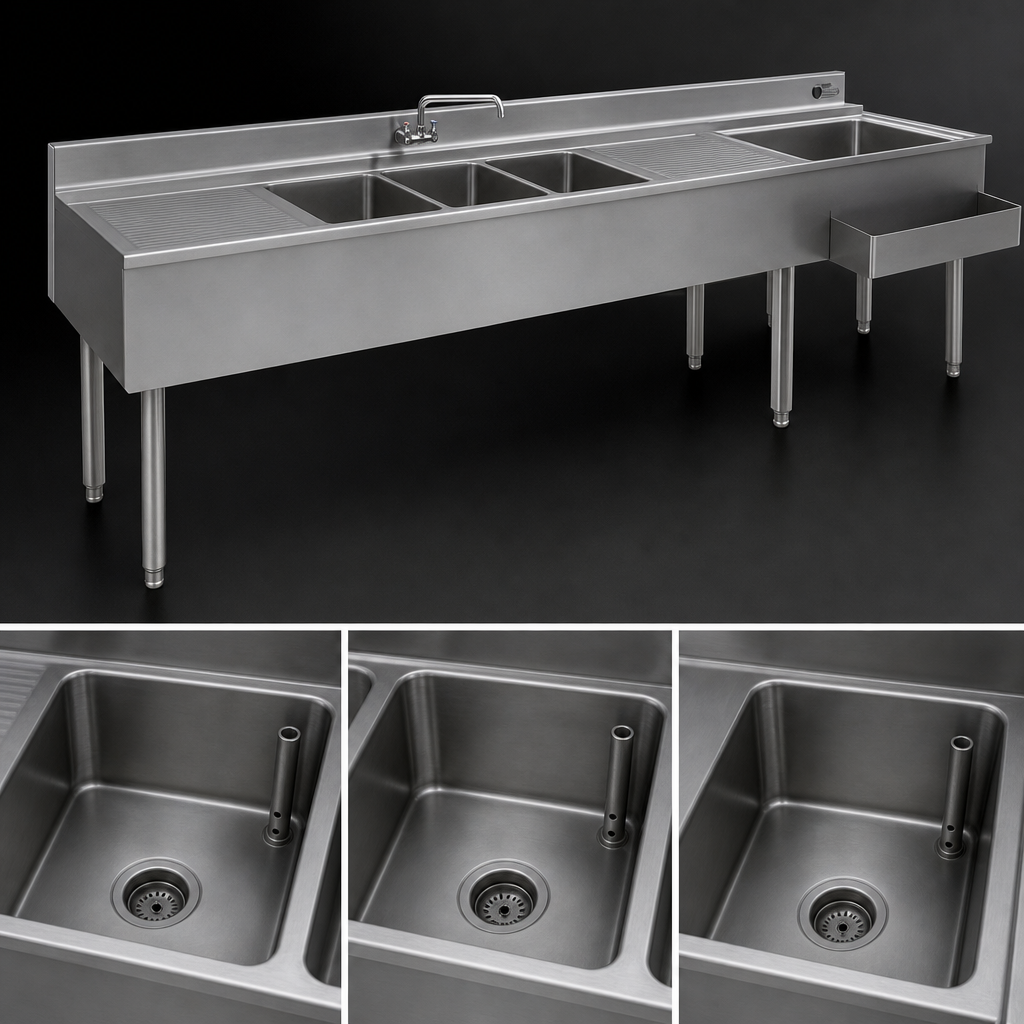 Three-Compartment Sink