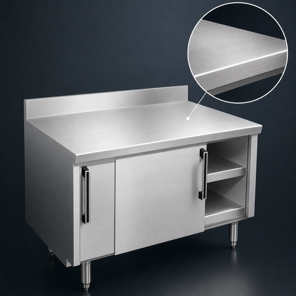 16-Gauge Stainless Steel Top