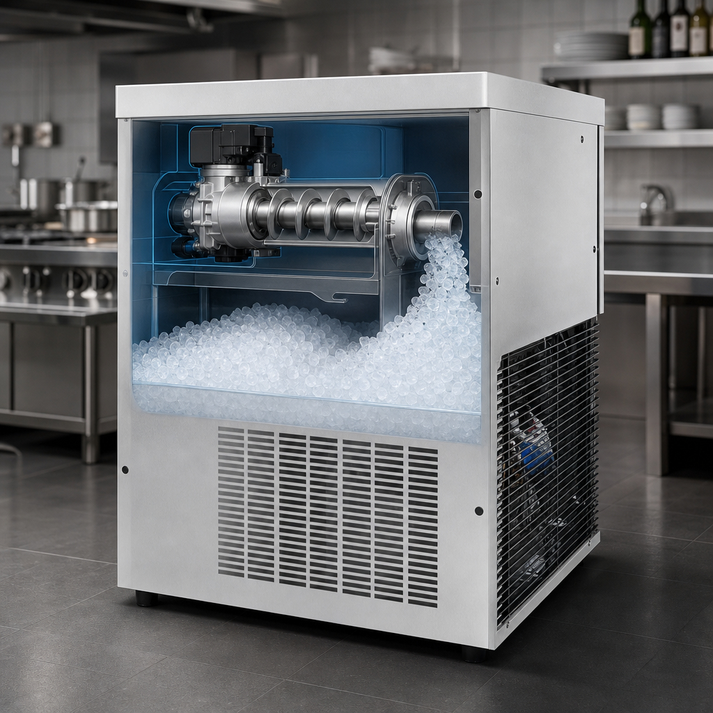 Continuous Pebble Ice Production