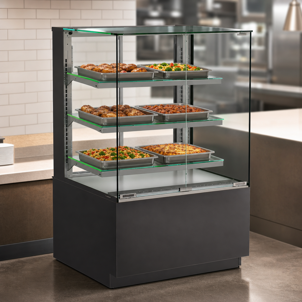 Three Adjustable Glass Shelves