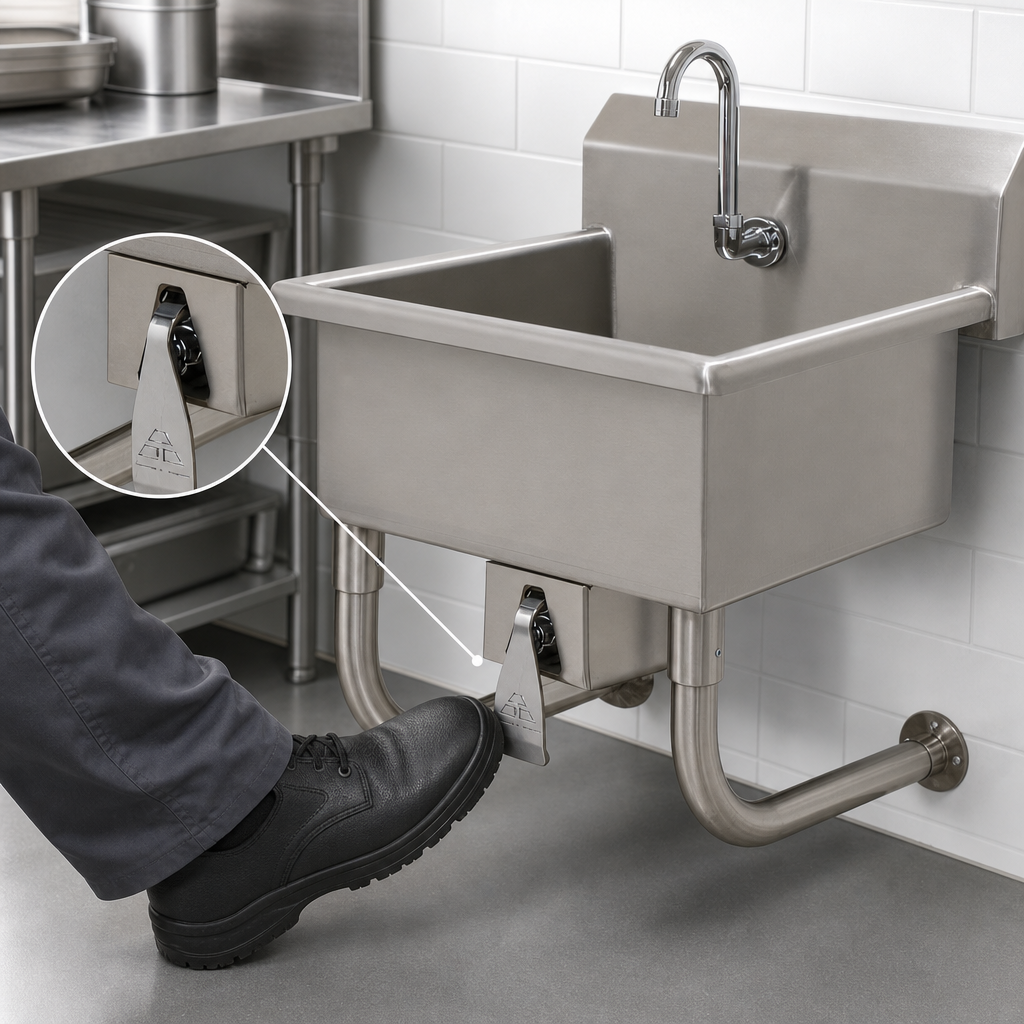 Knee-Operated Valve