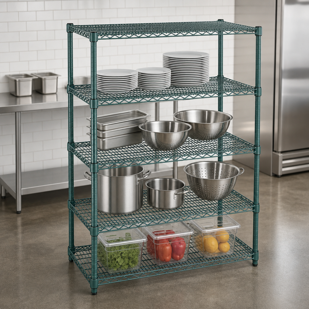 Double-Mat Wire Shelves