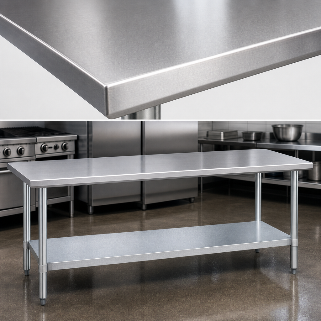 16 Gauge Stainless Steel Top