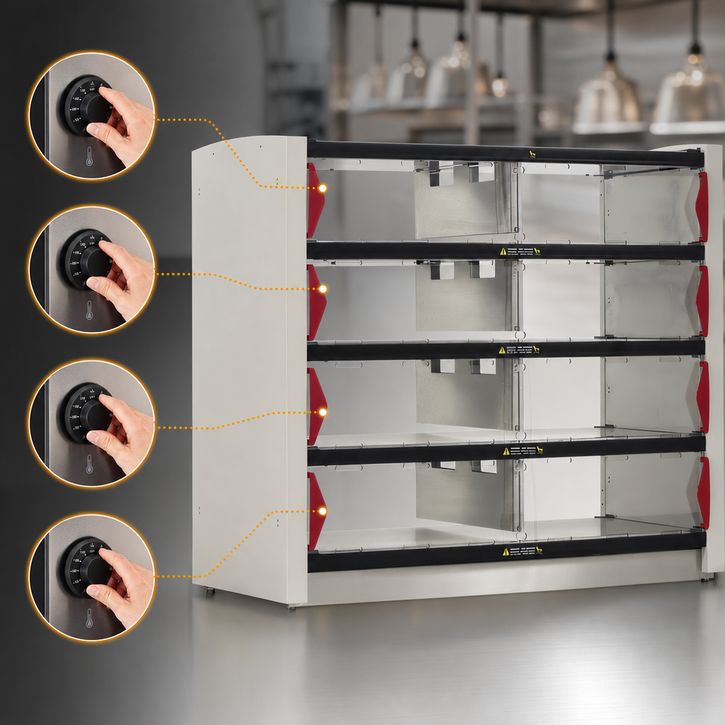Four Individually Controlled Shelves