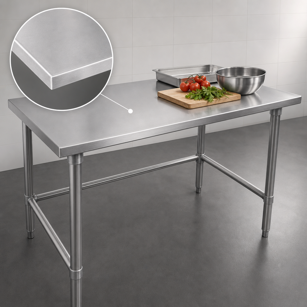 16-Gauge Stainless Steel Top