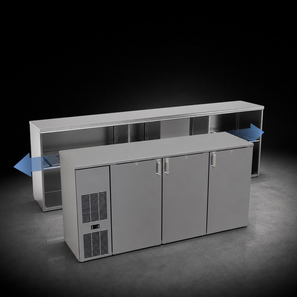 Pass-Thru, Front-Serviced Cabinet