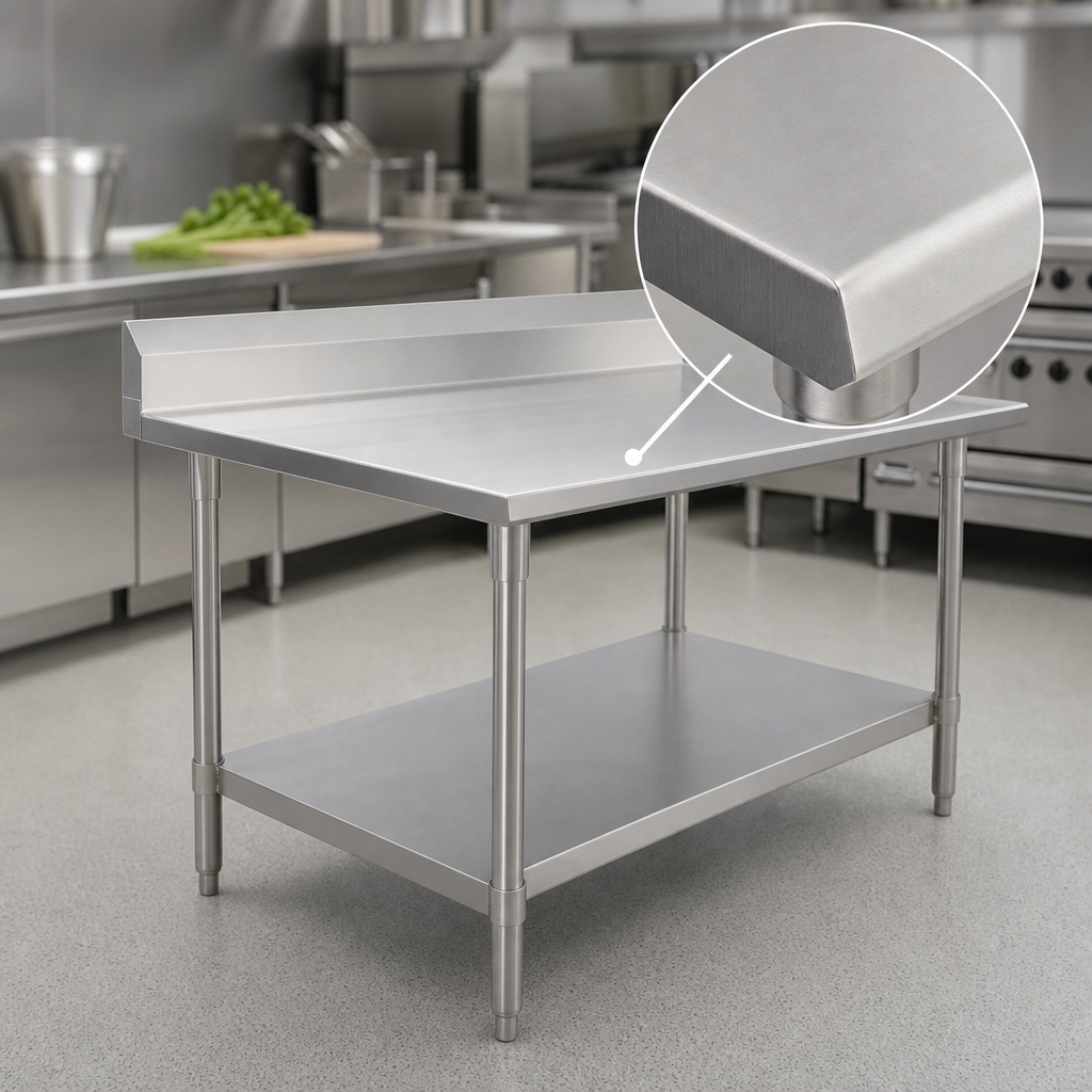 16-Gauge Stainless Steel Top