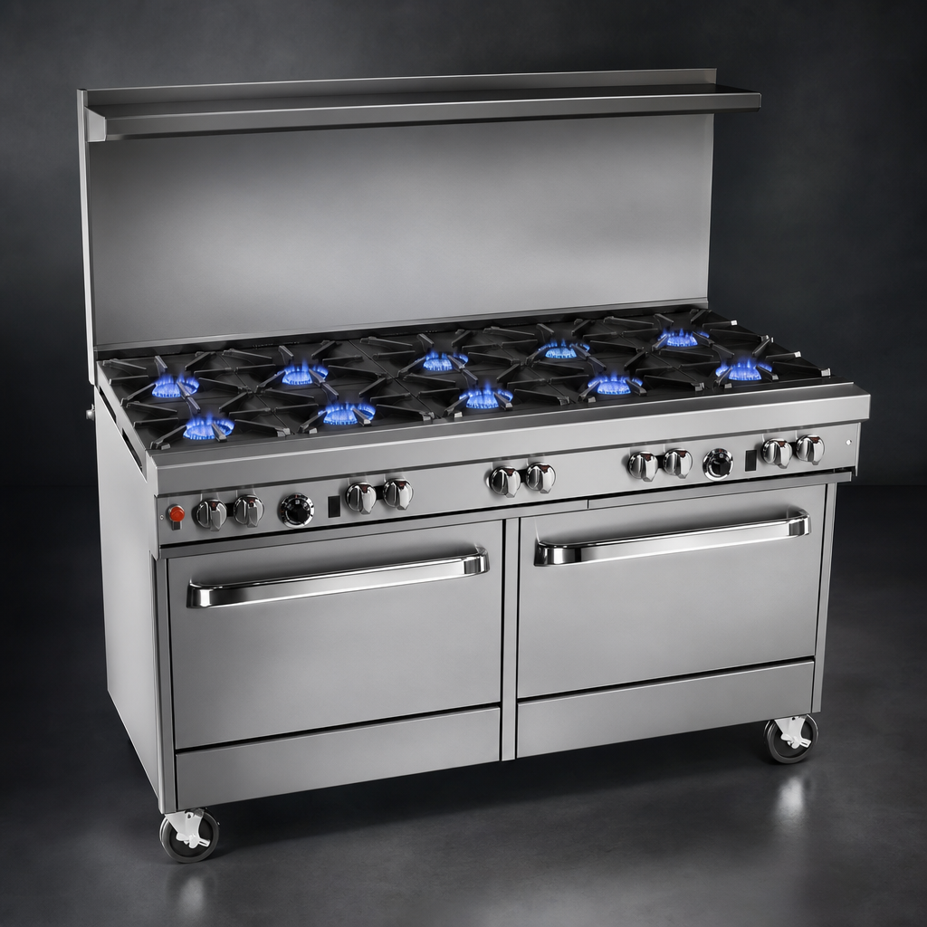 Ten Non-Clog Open Burners
