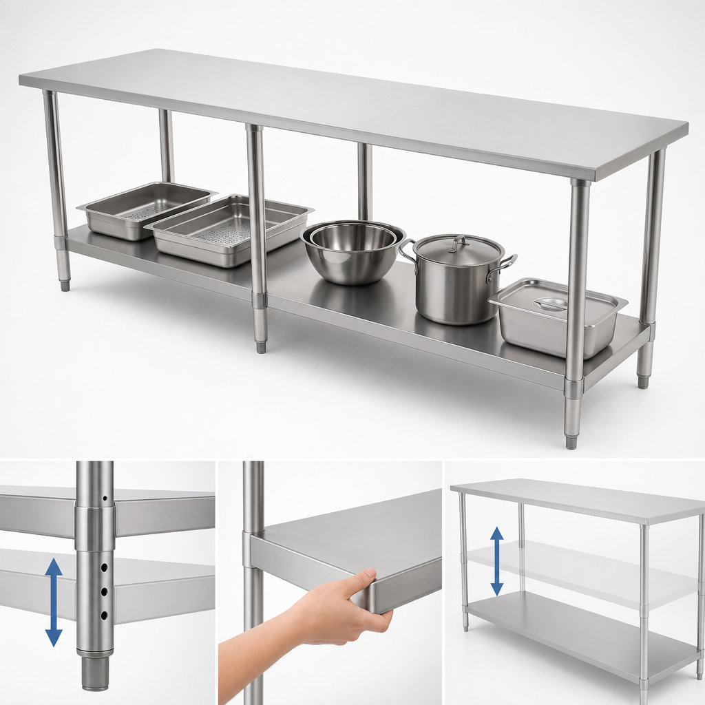 Adjustable Stainless Steel Undershelf
