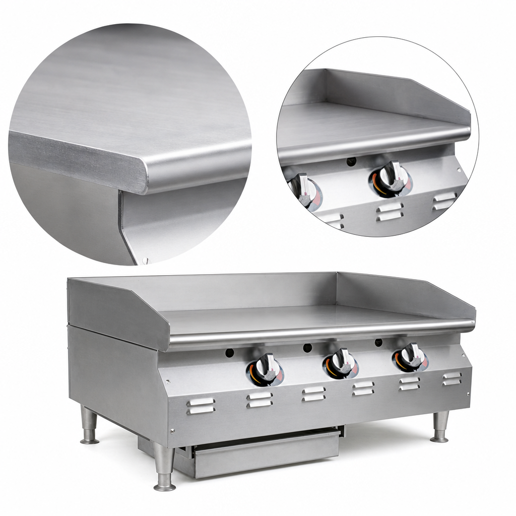 3/4-Inch Smooth Steel Griddle Plate