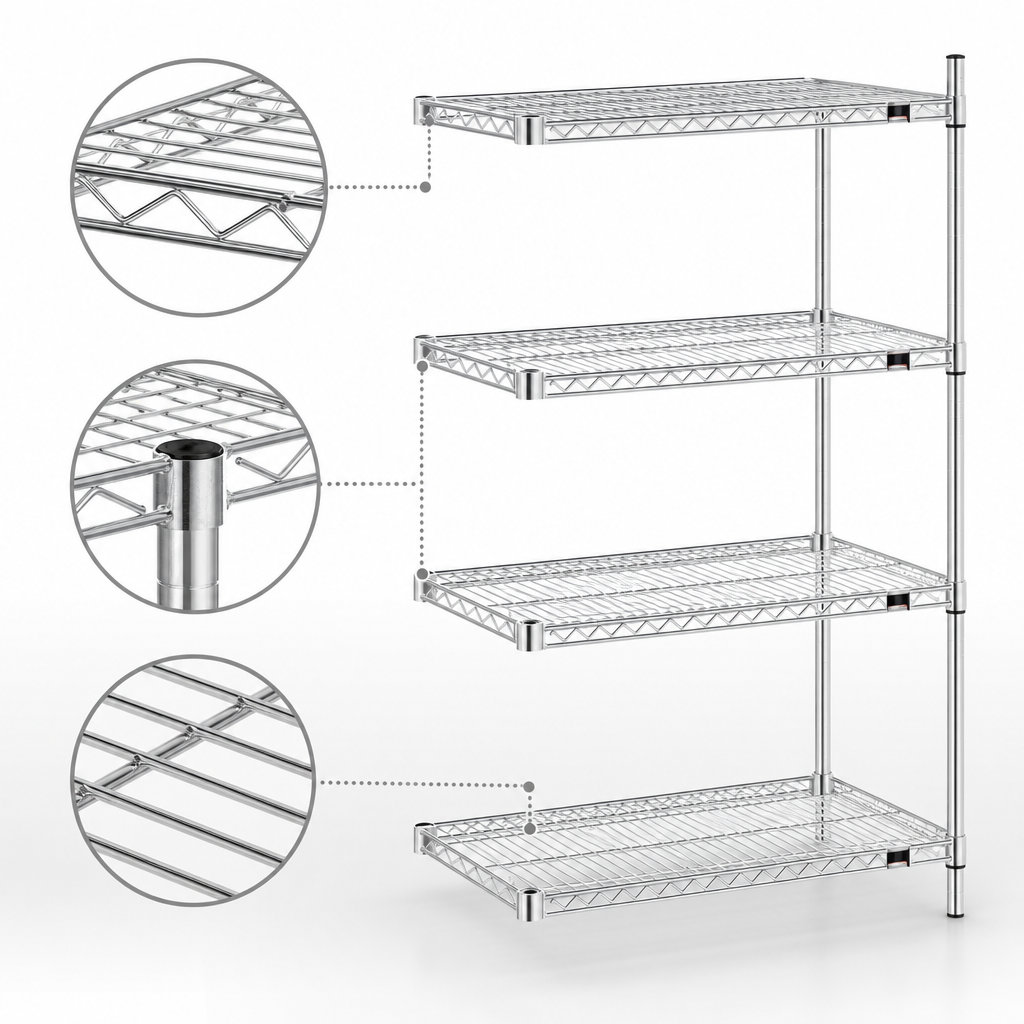 QuadTruss® Wire Shelf Design