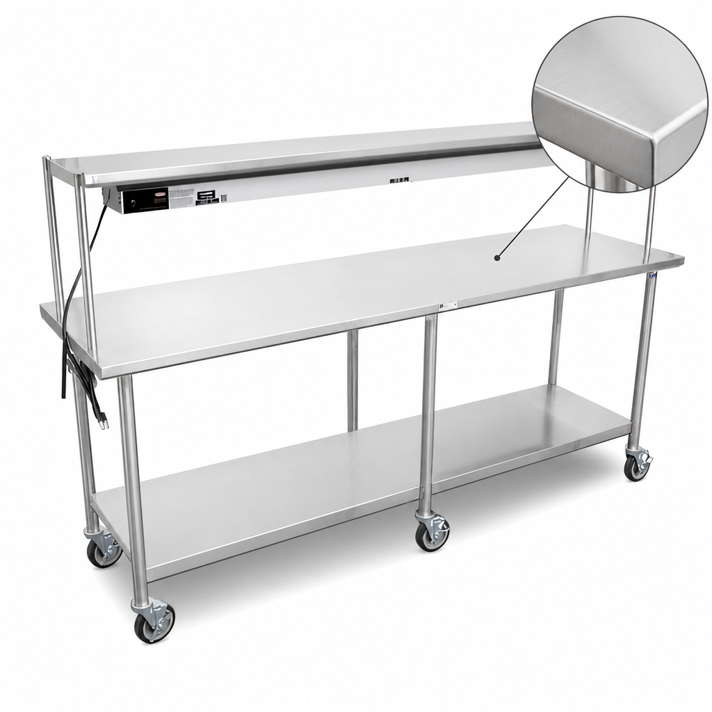 16-Gauge Stainless Steel Top