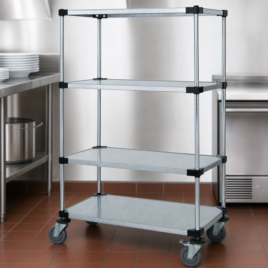 Four Solid Shelves