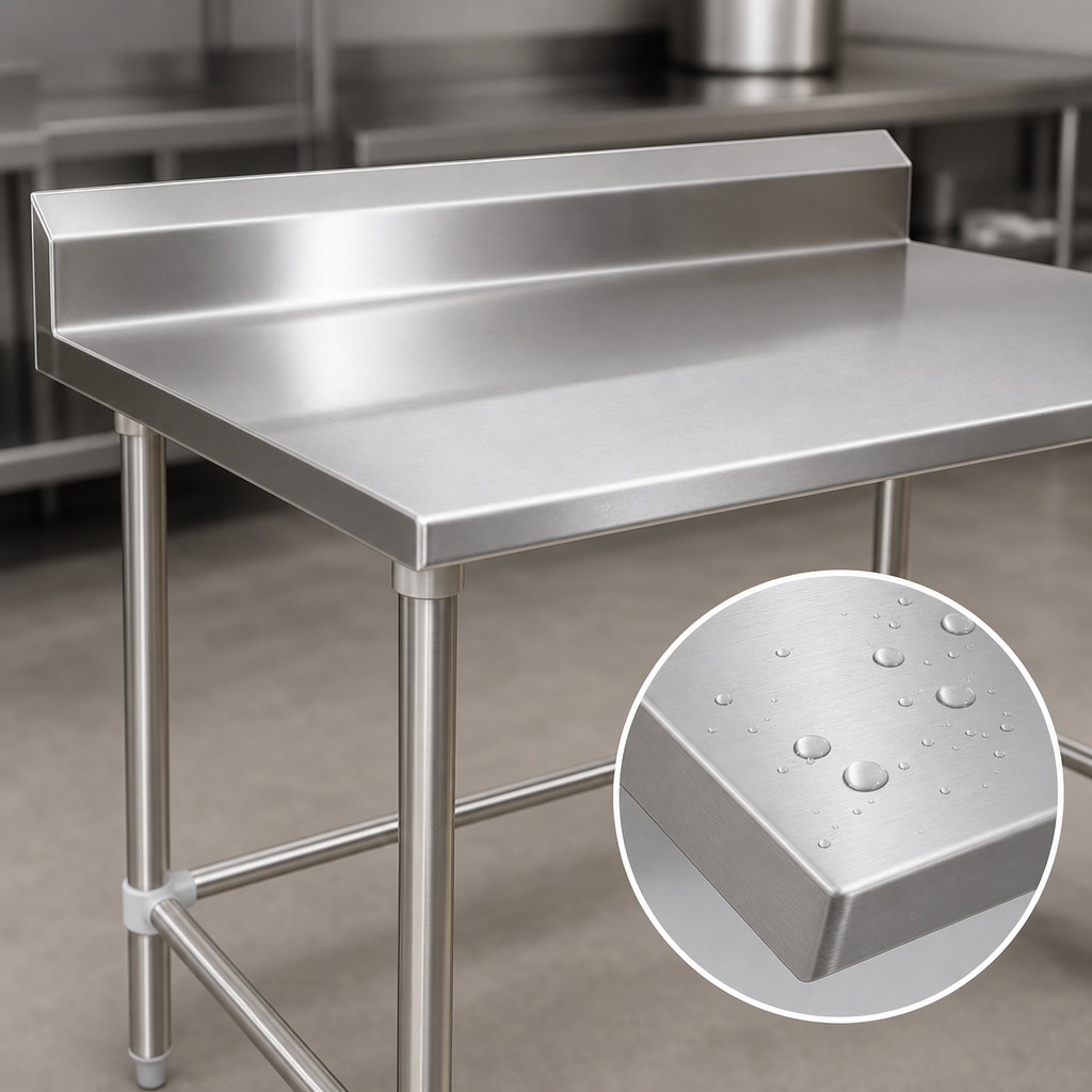16-Gauge 300-Series Stainless Steel Top