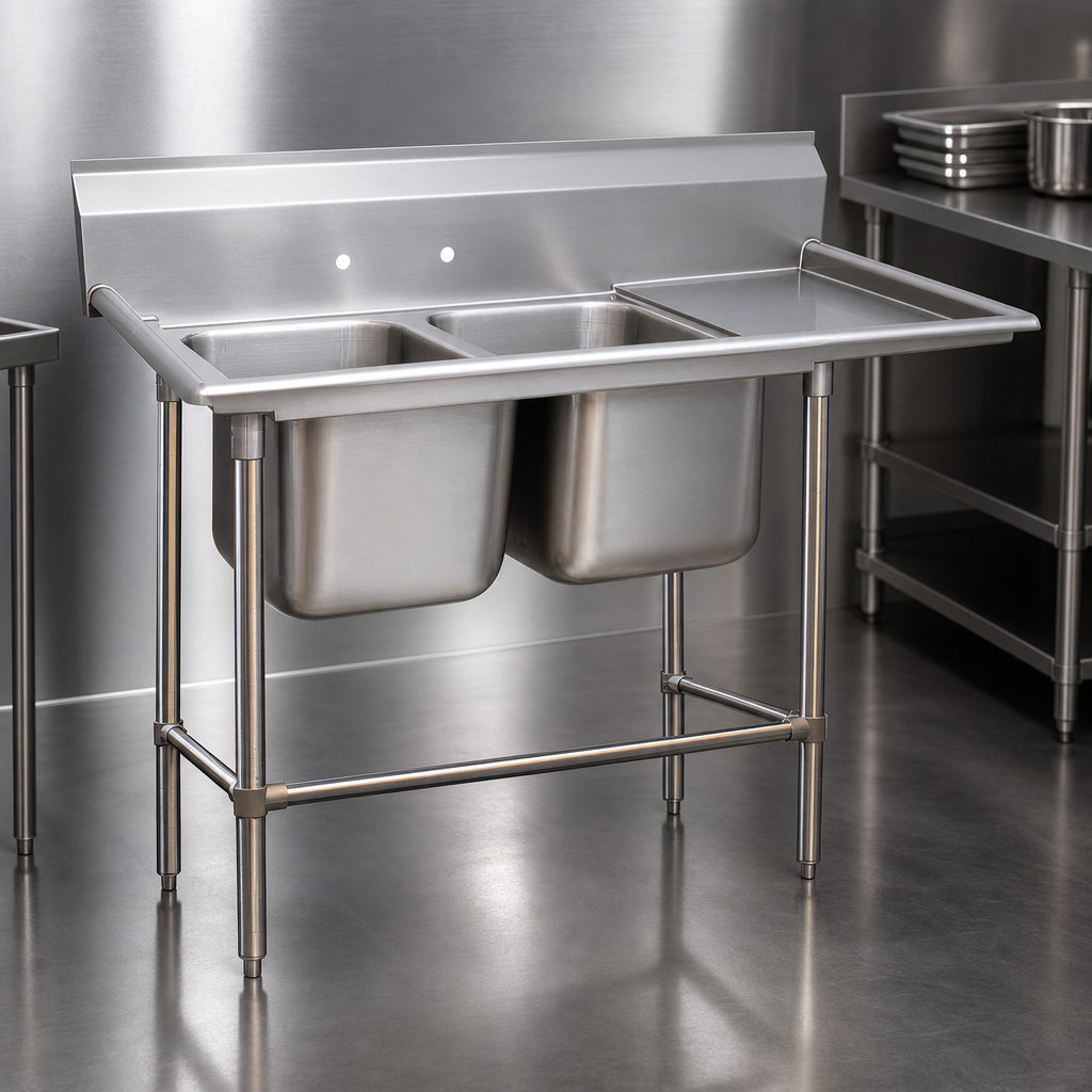 14-Gauge 304 Stainless Steel Construction
